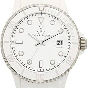 Toy Watch White Watch with Silver